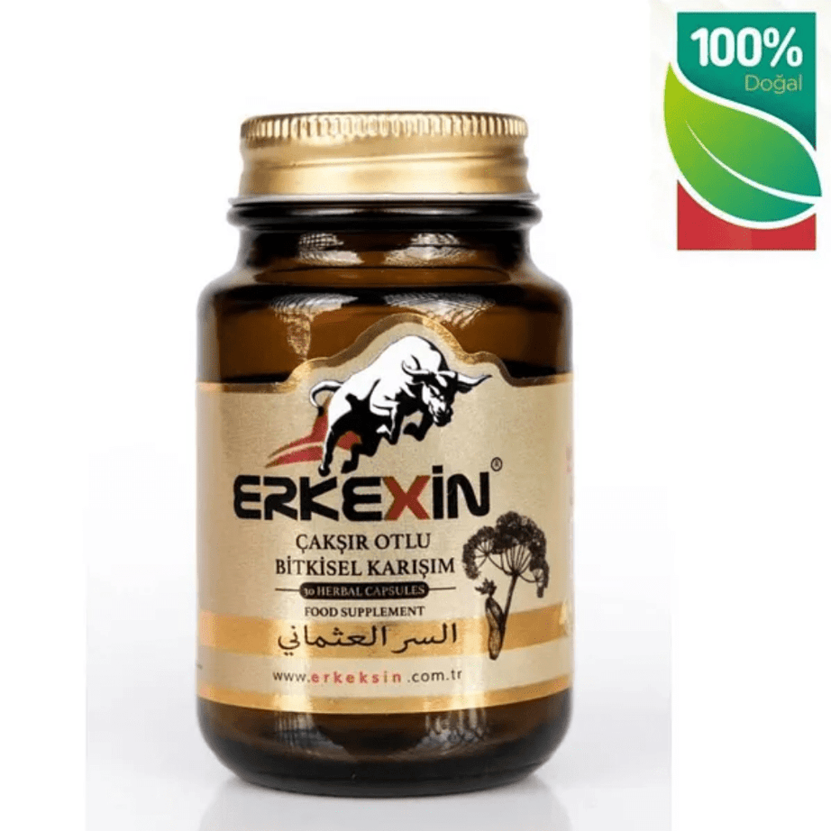 إركيكسين كبسولات السر العثماني العشبية لتعزيز الحيوية والطاقة - 30 كبسولة