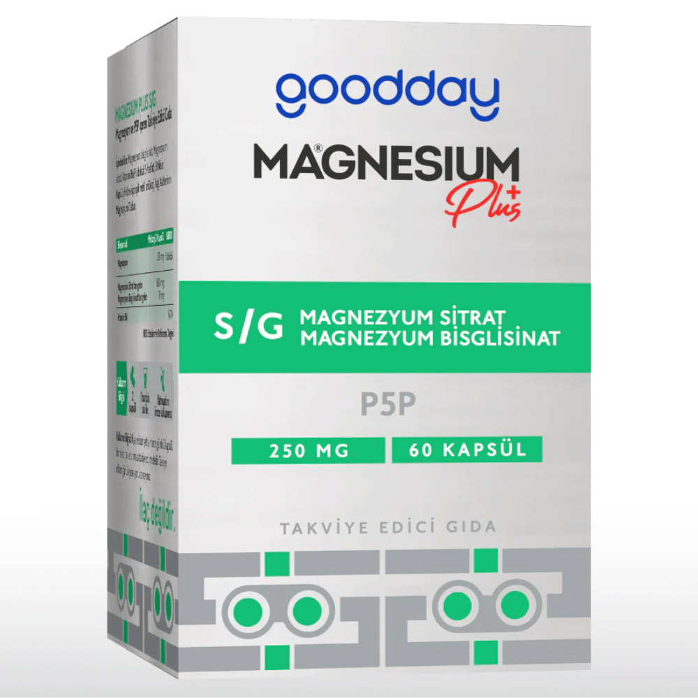 Goodday كبسولات مغنيسيوم بيسجليسينات+سترات مع فيتامين B6 | صحارى ستور ...