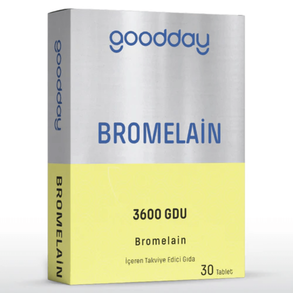 Goodday مكمل البروميلين الغذائي 3600 GDU 30 قرص