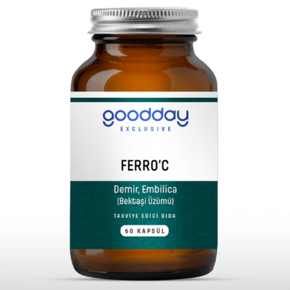 Goodday مكمل الحديد مع الأملا والكوشنيل 60 كبسولة