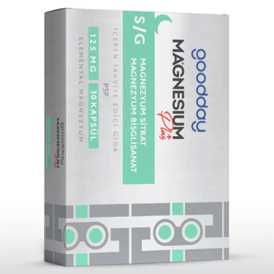 Goodday مكمل المغنيسيوم (بيسجليسينات + ستيرات) مع فيتامين B6 30 قرص