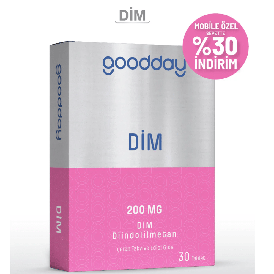 Goodday مكمل غذائي لدعم التوازن الهرموني في الجسم DIM 30 قرص