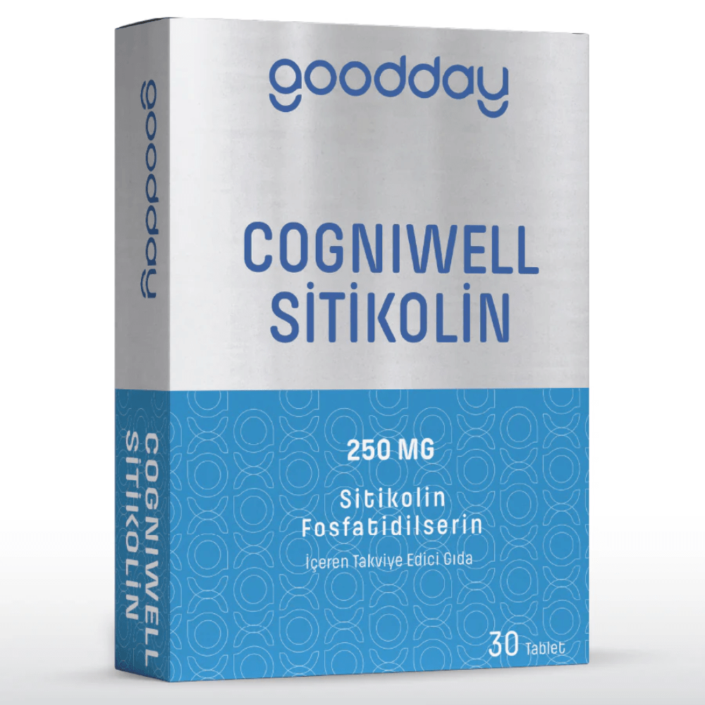 Goodday مكمل كوجنيويل السيتكولين لدعم صحة الدماغ والذاكرة 30 قرص