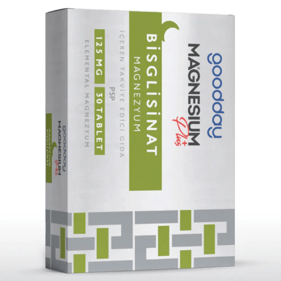 Goodday مكمل منغنيسيوم بيسجليسينات مع فيتامين B6 30 قرص