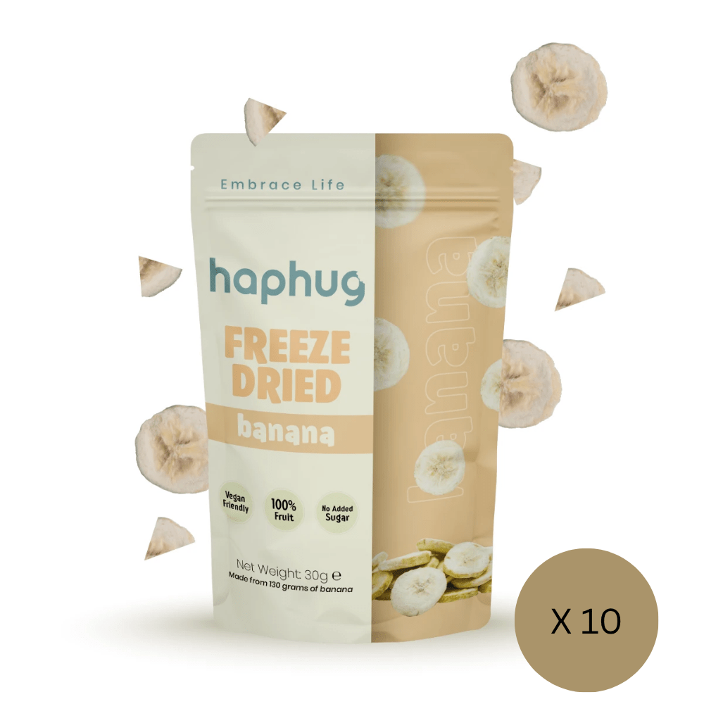 هابهوج موز مجفف بالتجميد 30 غرام | 10 أكياس
