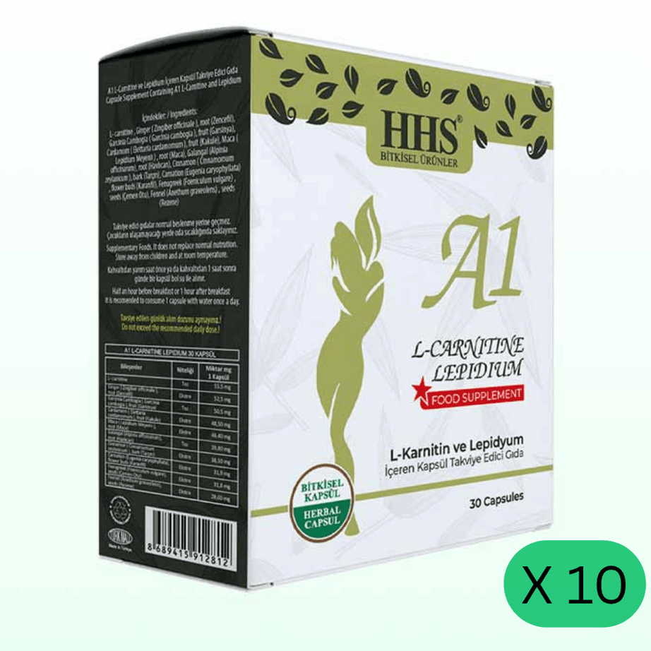 HHS كبسولات التنحيف الطبيعية A1 ( ظروف) | 10 علب