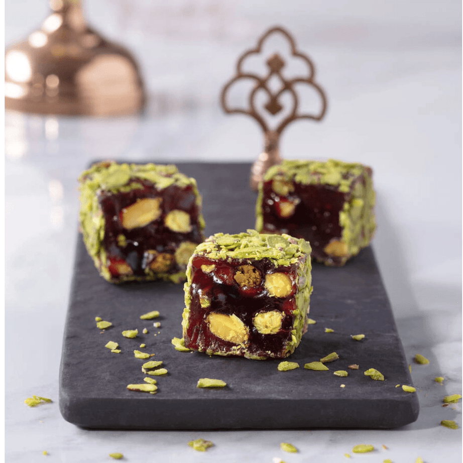 حلقوم مغطى ومحشي بالفستق العنتابي500 غ بنكهة الرمان | شيكرجي جافر إيرول