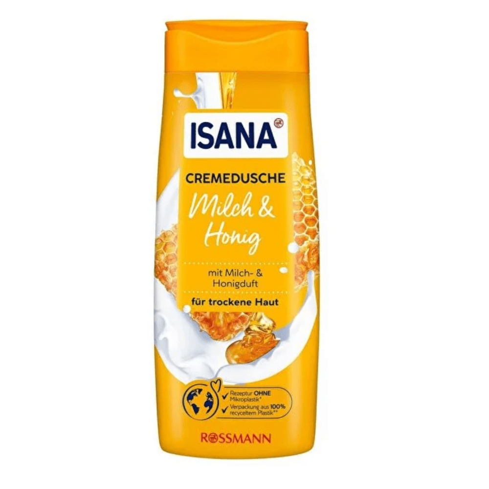 ISANA كريم الاستحمام برائحة بالحليب والعسل 300 مل