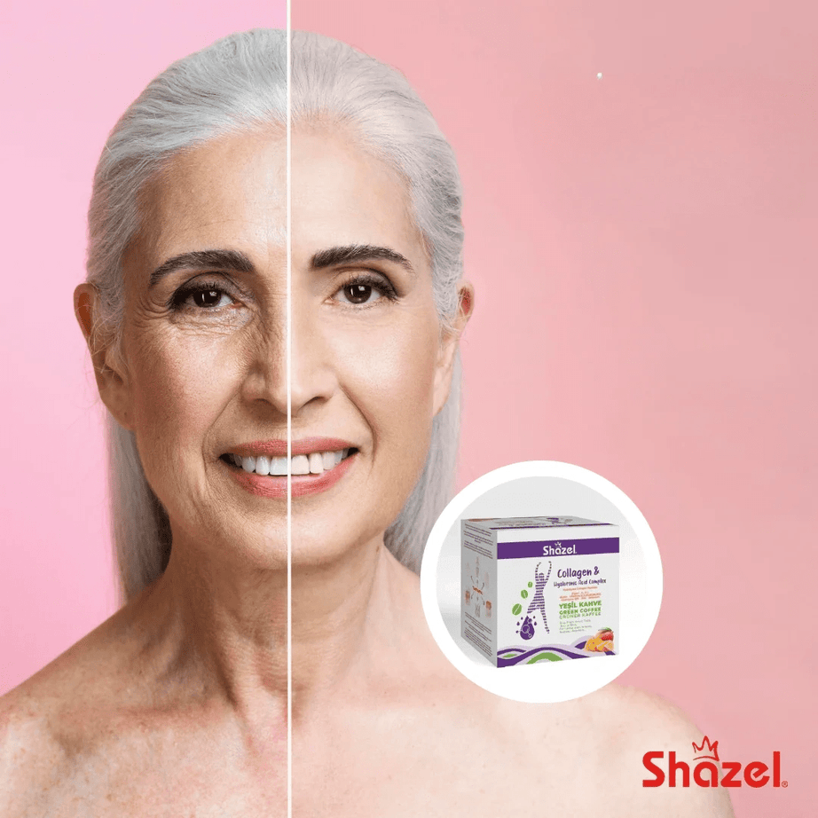 قهوة خضراء بالكولاجين وحمض الهيالورونيك 10 غرام × 12 قطعة - شازيل
