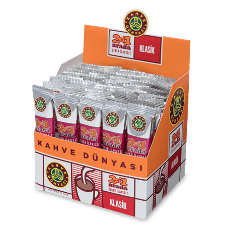 قهوة سريعة التحضير بدون سكر 40 ظرف من قهوة دنياسي