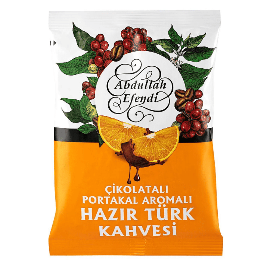 قهوة تركية سريعة التحضير بنكهة الشوكولاتة والبرتقال 100 غرام