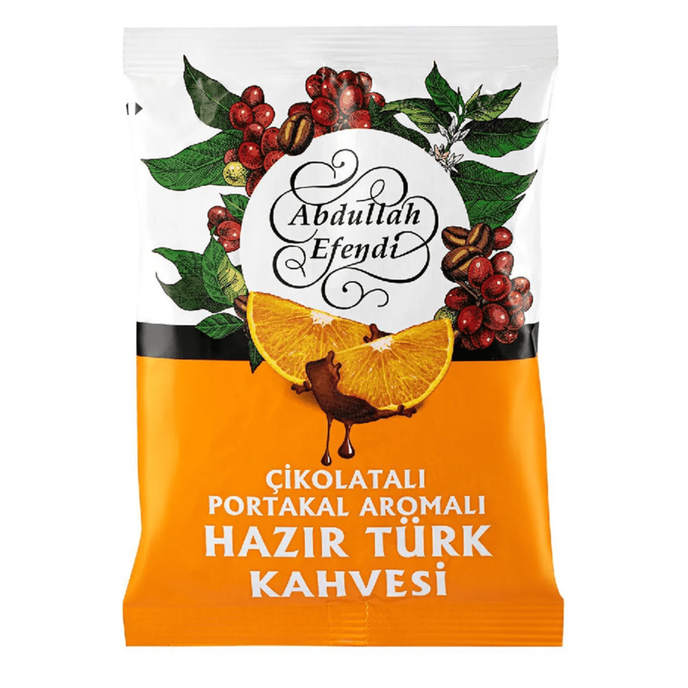 قهوة تركية سريعة التحضير بنكهة الشوكولاتة والبرتقال 100 غرام