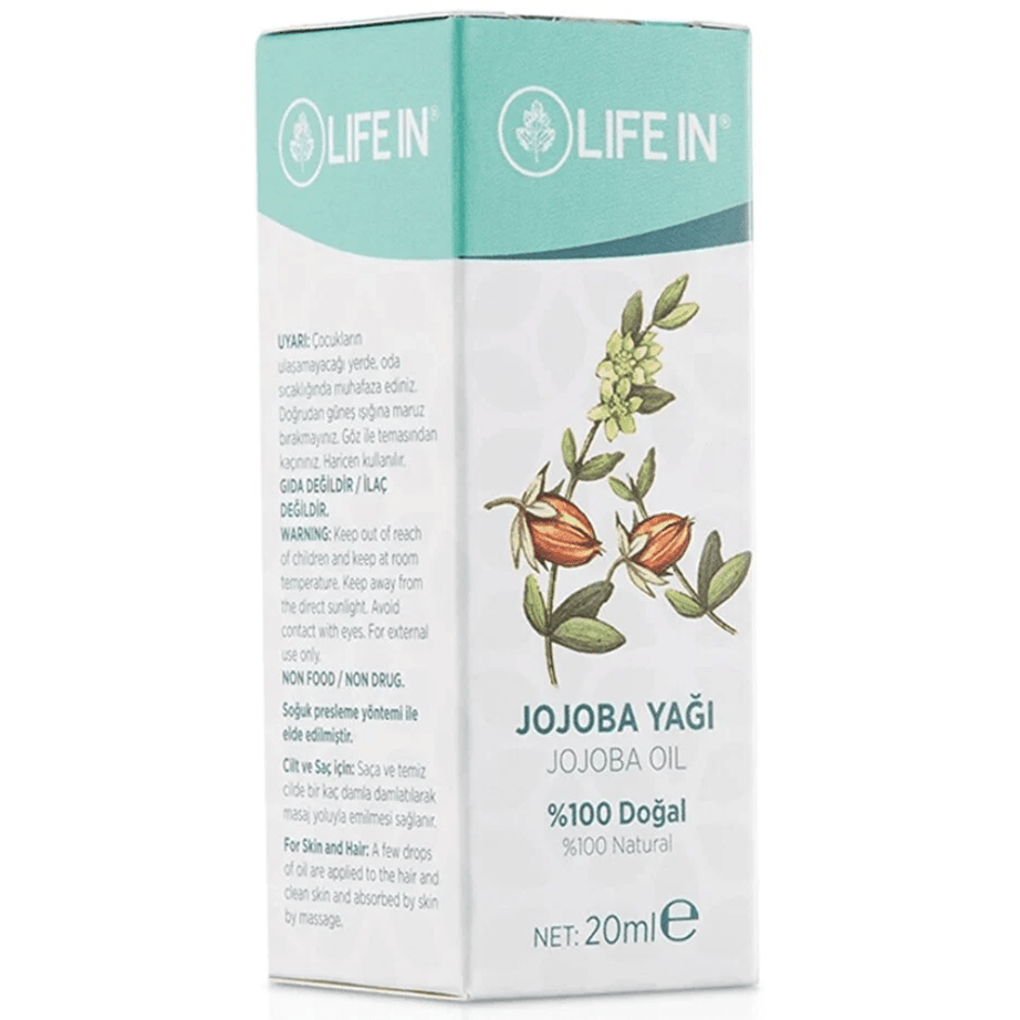 Life In زيت الجوجوبا للعناية بالبشرة والشعر 20 مل