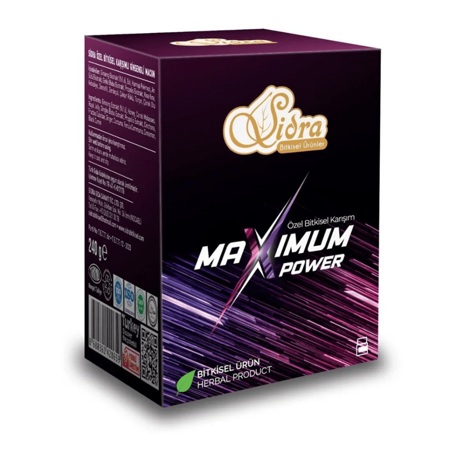 معجون سيدرا ماكيسموم باور العشبي بالعسل لتعزيز النشاط والطاقة 240 غرام