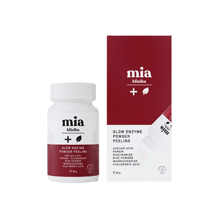 mia klinika بودرة التقشير الإنزيمي المنقية والمفتحة للبشرة
