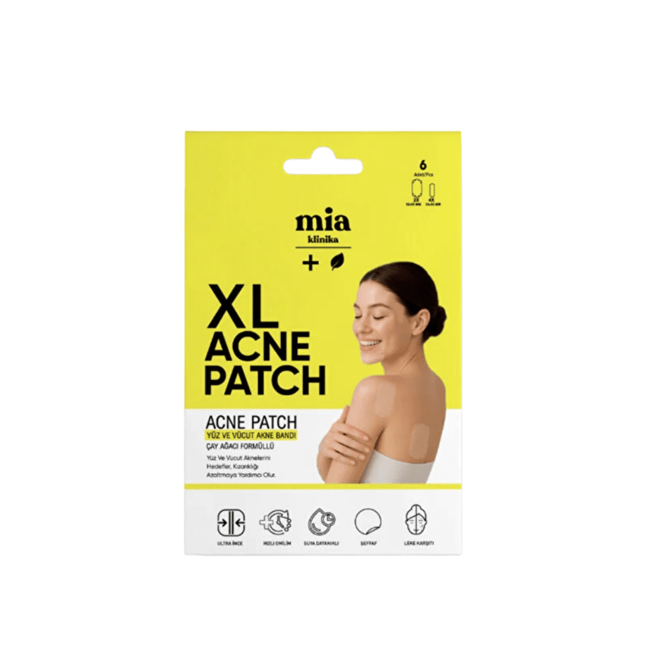 mia klinika لصقات XL لعلاج حب الشباب للوجه والجسم 6 قطع