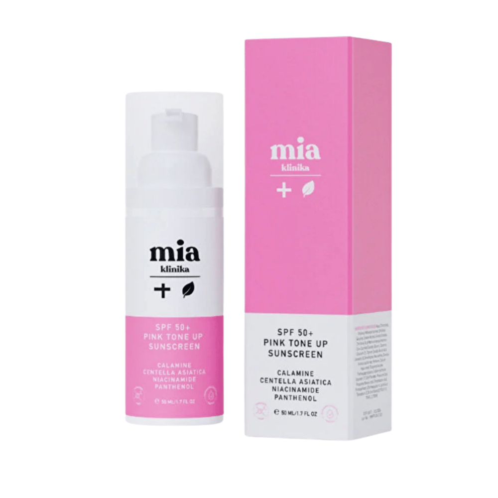 mia klinika واقي شمس وردي لتوحيد لون البشرة SPF 50+