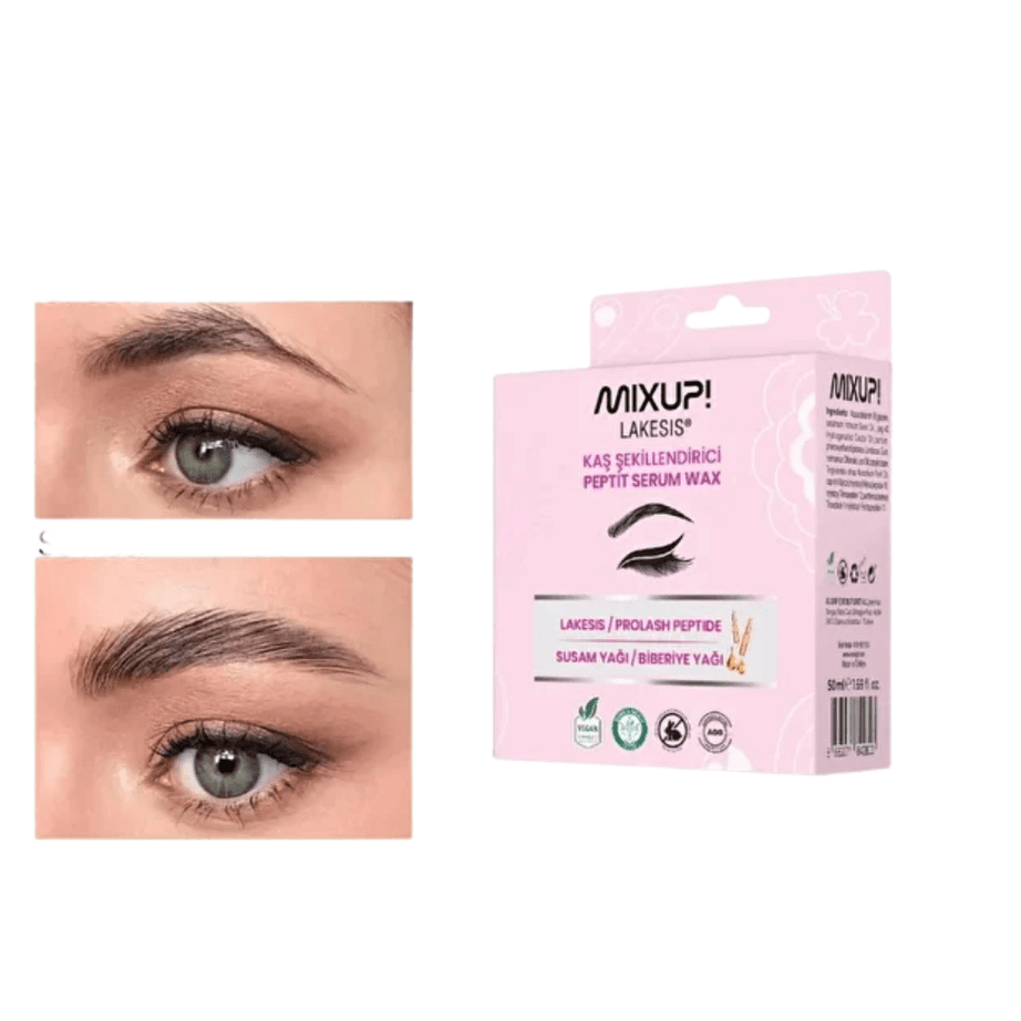 Mixup Lakesis شمع تحديد الحواجب بتركيبة البيبتيد والزيوت الطبيعية 50 مل