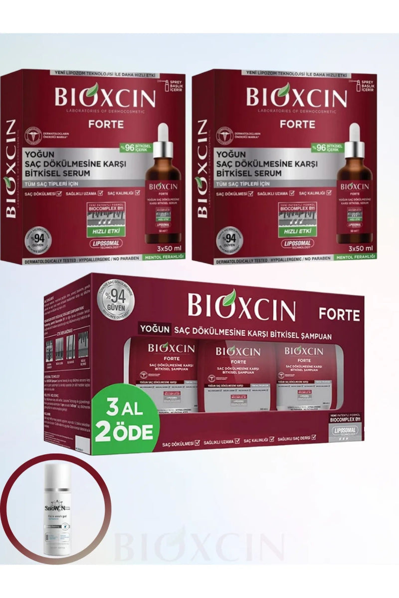 مجموعة بيوكسين مؤلفة من سيروم وشامبو و جل