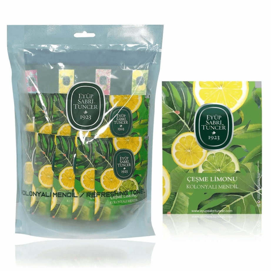 مناديل مبللة برائحة الليمون 50 قطعة (حجم كبير) | أيوب صبري