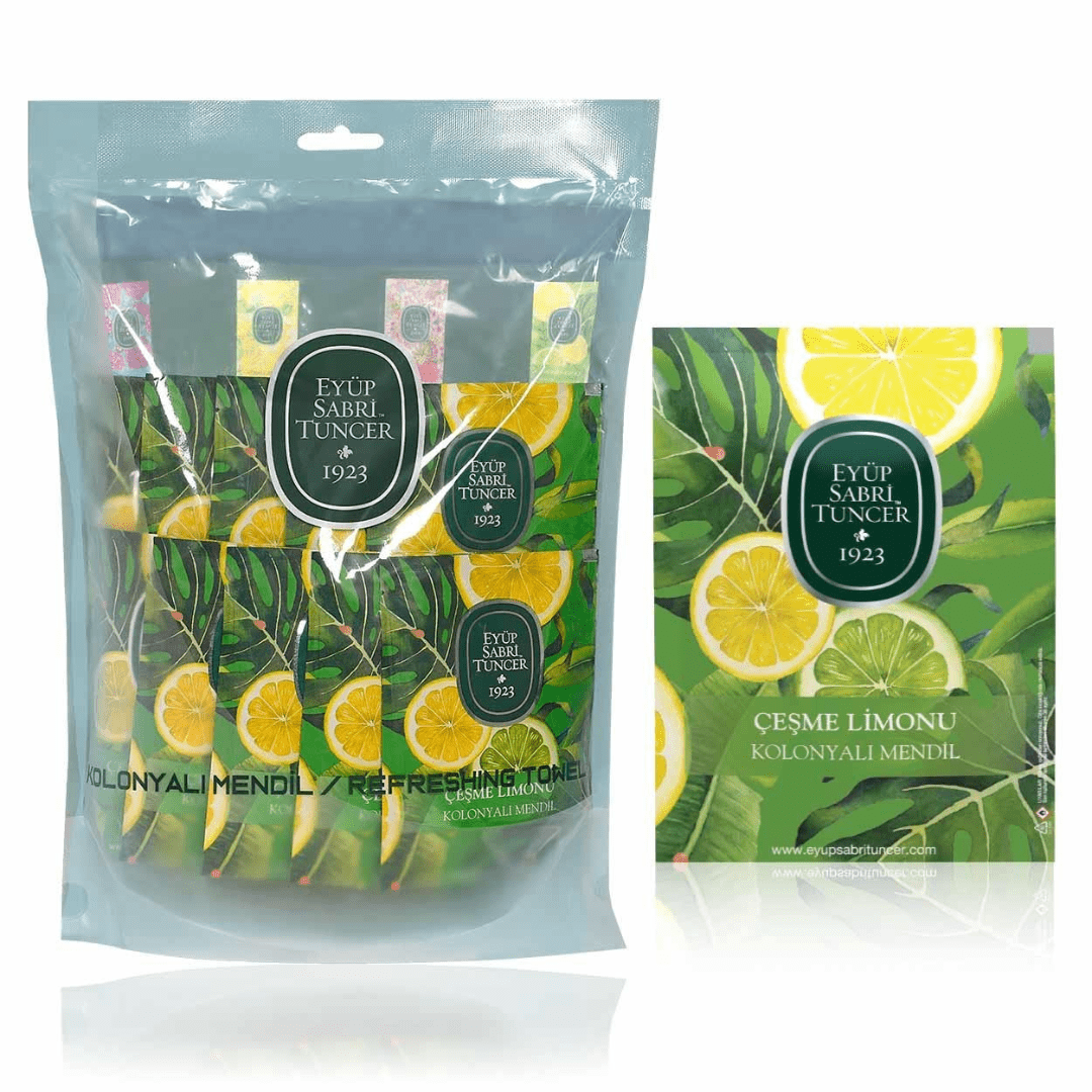 مناديل مبللة برائحة الليمون 50 قطعة (حجم كبير) | أيوب صبري