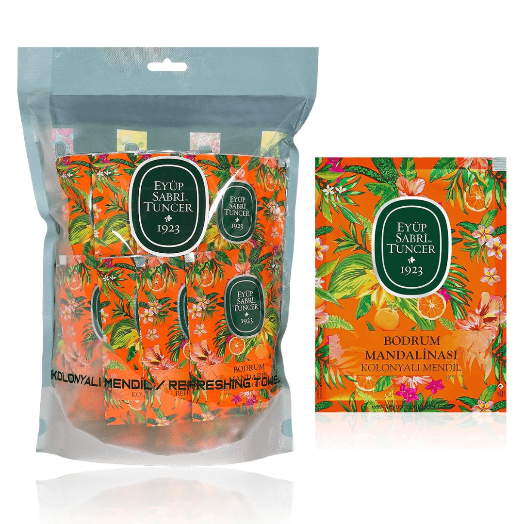 مناديل مبللة برائحة اليوسفي 50 قطعة (حجم كبير) | أيوب صبري