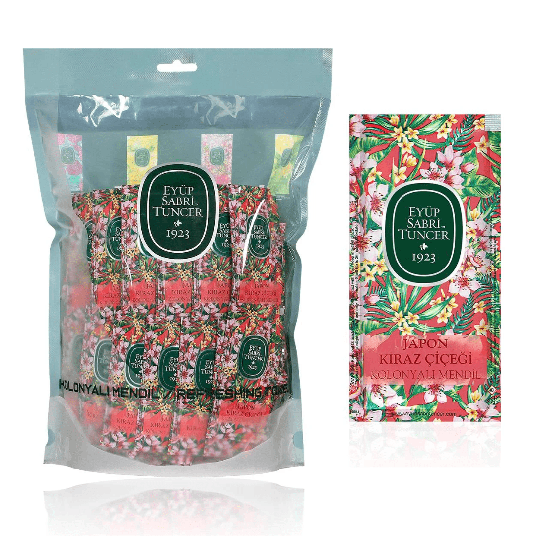 مناديل مبللة برائحة زهور الكرز اليابانية حجم صغير 150 قطعة | أيوب صبري
