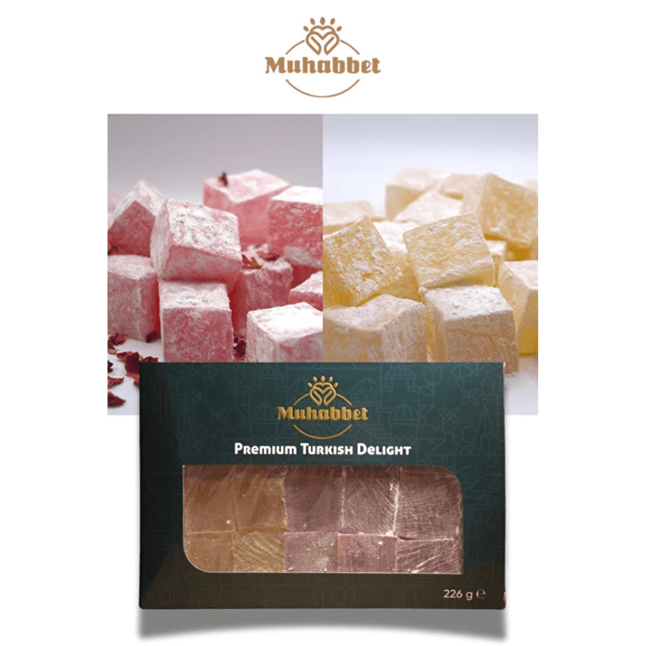 Muhabbet حلقوم فاخر بالعسل والورد 225 غرام