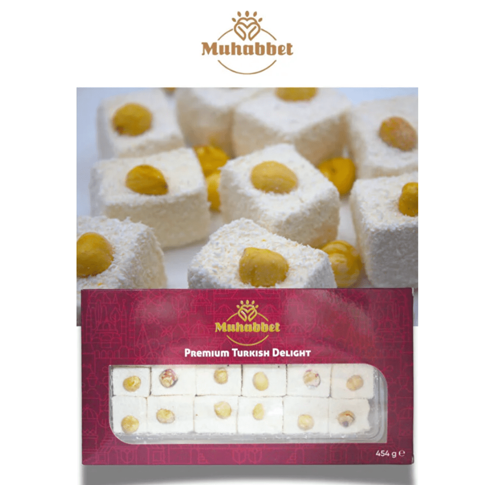 Muhabbet حلقوم تركي بالبندق الفاخر 450 غرام