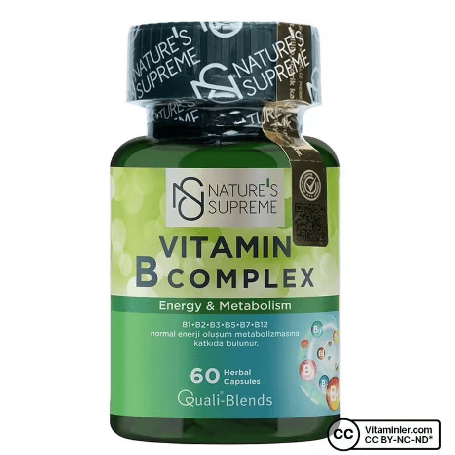 Nature's Supreme فيتامين B Complex 60 كبسولة