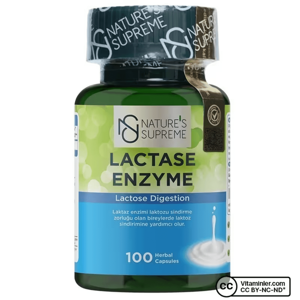 Nature's Supreme كبسولات إنزيم اللاكتيز 100 كبسولة