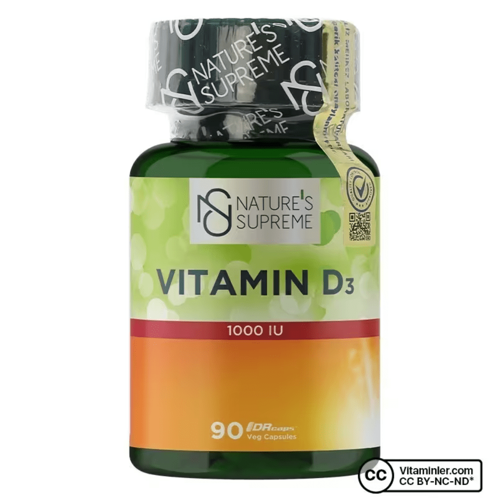 Nature's Supreme مكمل فيتامين D3 1000 IU _ 90 كبسولة
