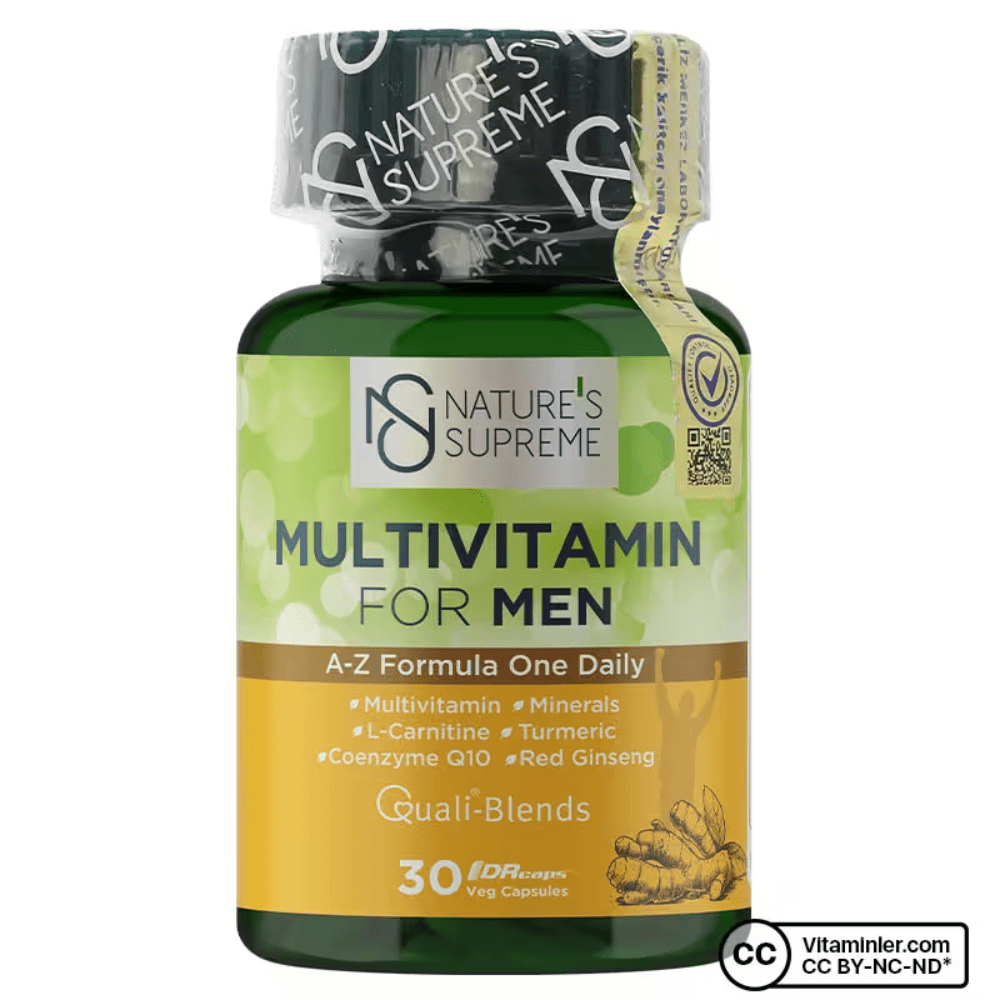 Nature's Supreme مكمل غذائي متعدد الفيتامينات للرجال 30 كبسولة
