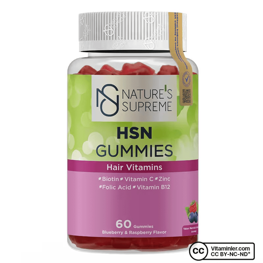 Nature's Supreme مكمل HSN لدعم الشعر والبشرة والأظافر 60 كبسولة