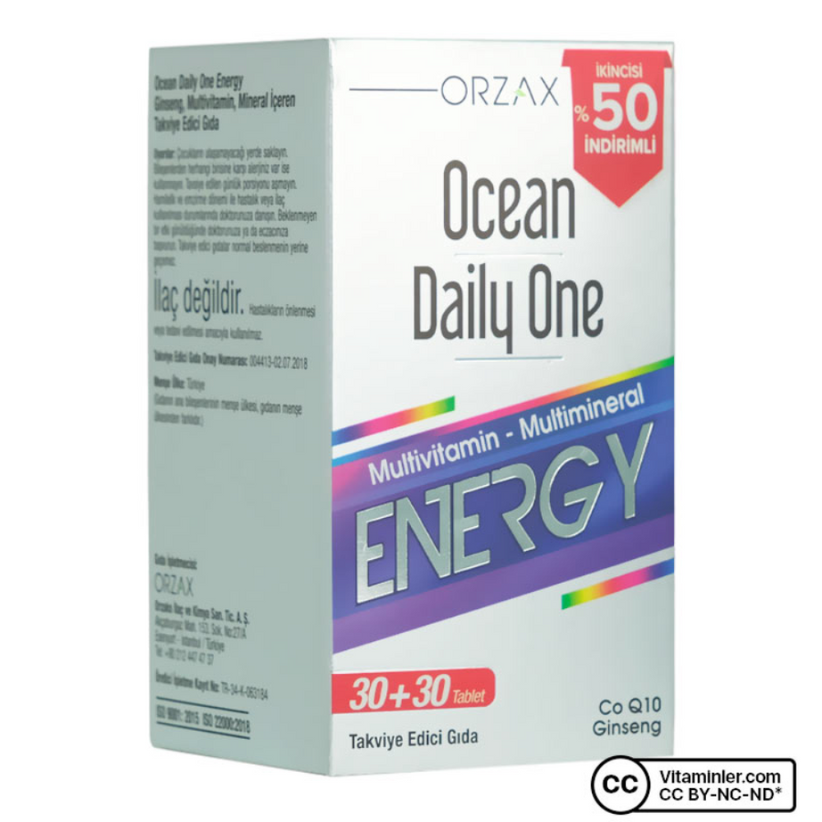 Multivitamin Ocean Daily One Energy – دعم للطاقة والمناعة | 60 قرص - Lahunn