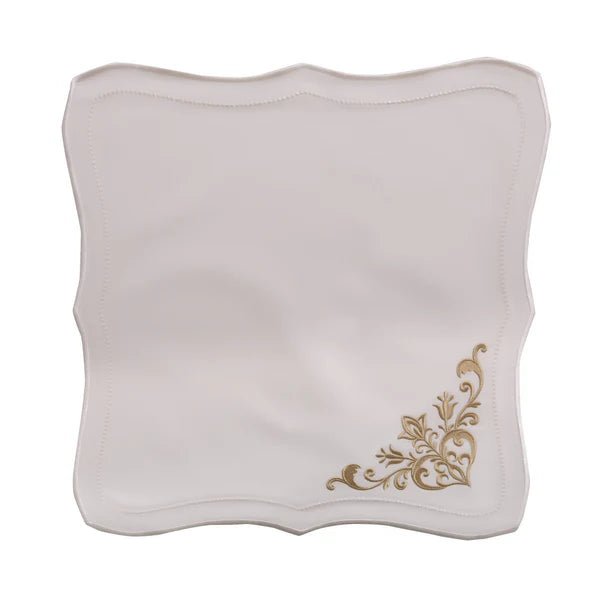 qotnhome منديل عشاء ذهبية مقاومة للبقع