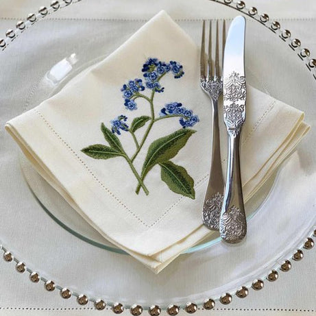 qotnhome منديل العشاء على شكل زهرة برية