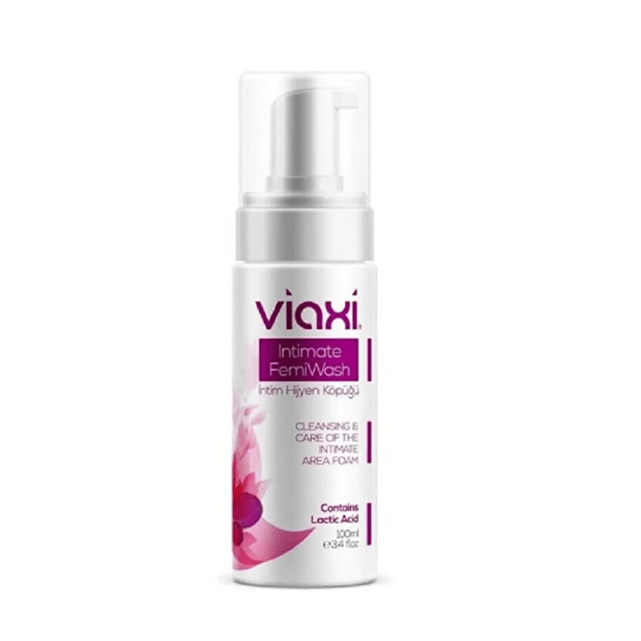 رغوة Viaxi Femiwash لتنظيف المناطق الحساسة للنساء – 100 مل