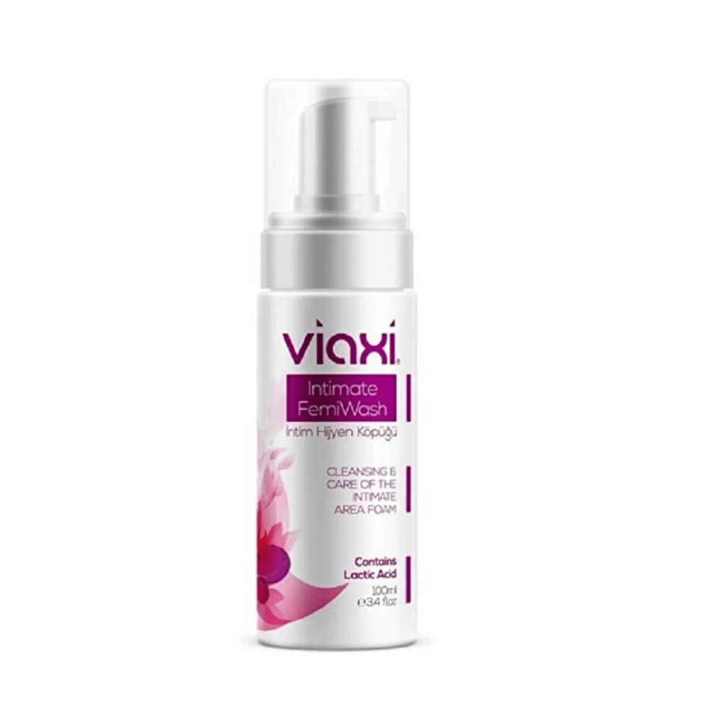 رغوة Viaxi Femiwash لتنظيف المناطق الحساسة للنساء – 100 مل