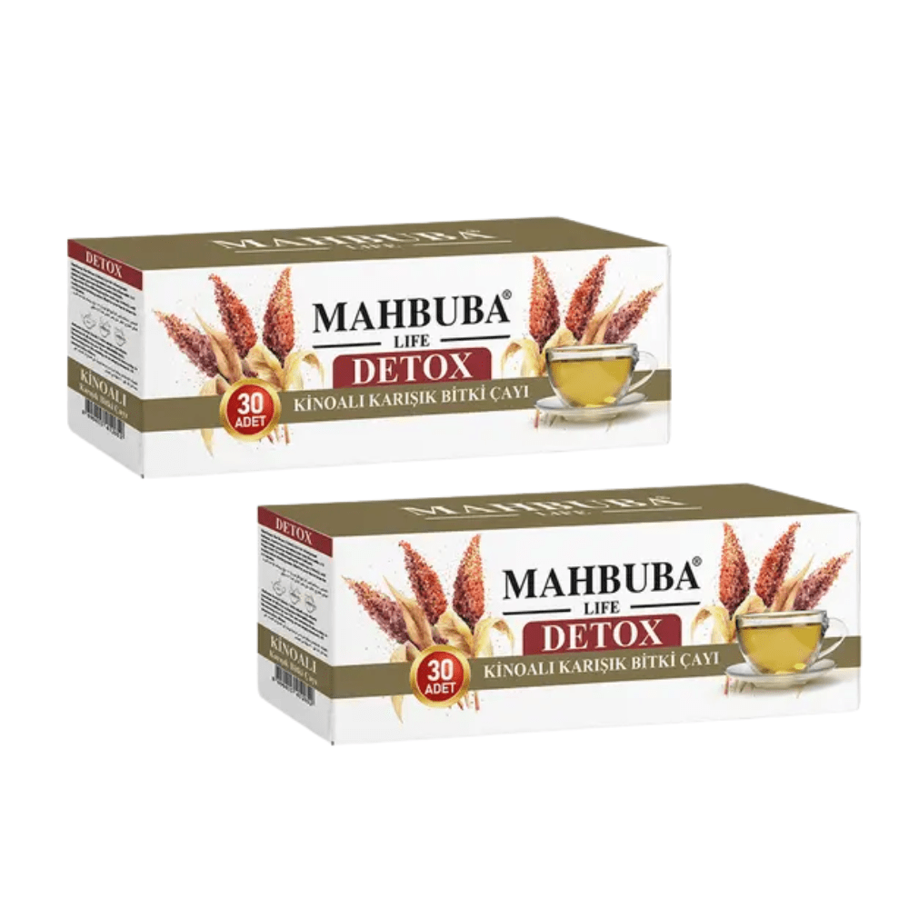 شاي محبوبة بالكينوا والأعشاب للتخلص من السموم | علبتين - 60 ظرف