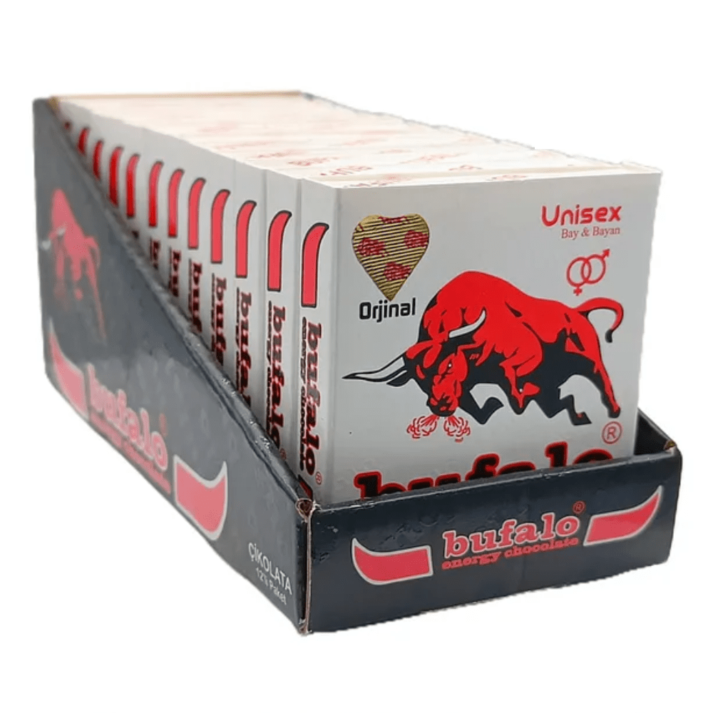 شوكولاتة بوفالو المحفزة للطاقة والرغبة | 12 قطعة