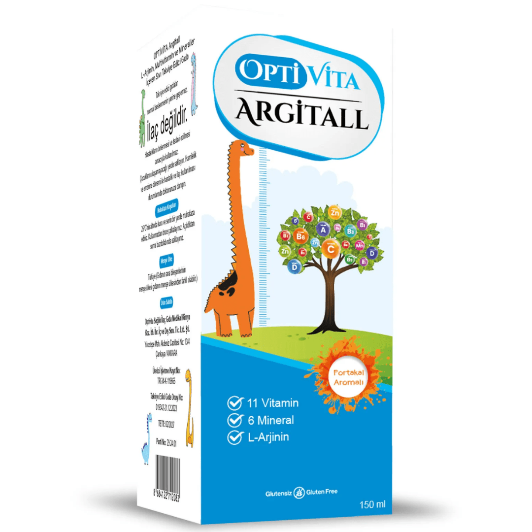 شراب أرجيتال للأطفال - 150 مل | فيتامين مساعد للطول والنمو