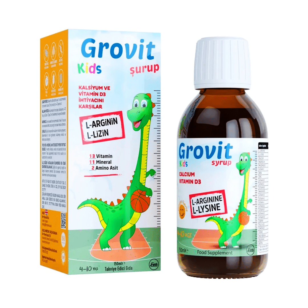 شراب جروفيت كيدز مالتي فيتامين للأطفال - 150 مل