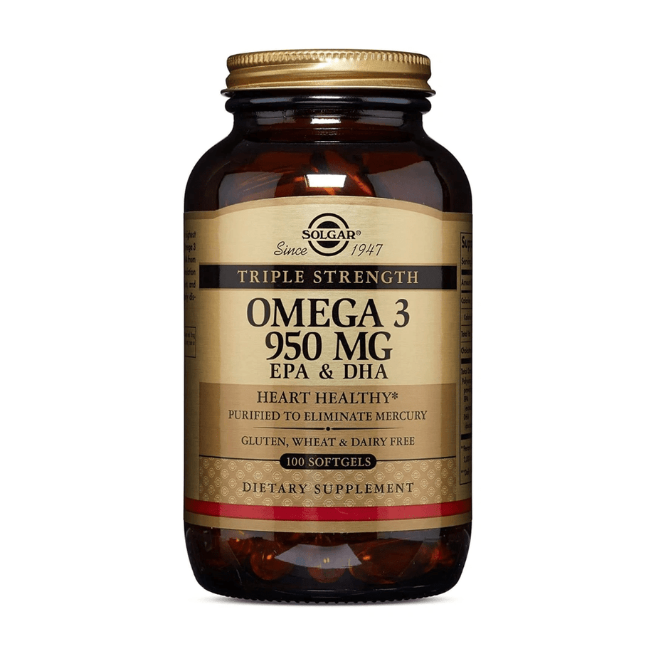 سولغار اوميجا - 3 قوة ثلاثية، 100 كبسولة هلامية (عبوة واحدة فقط)