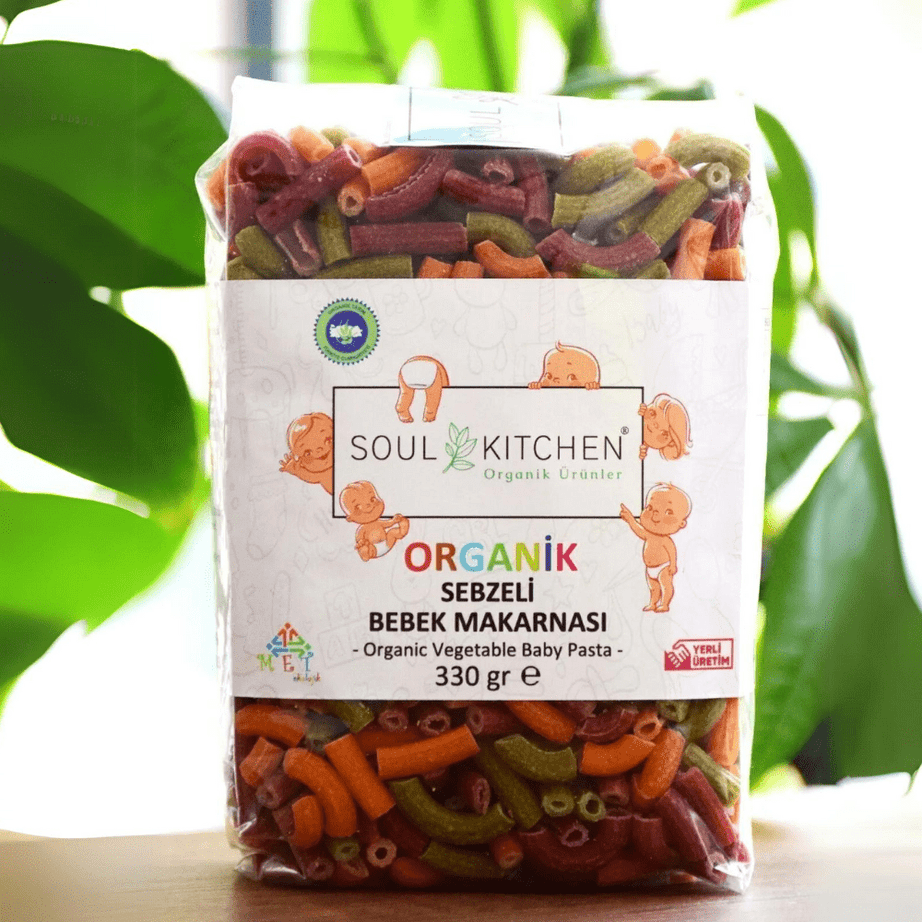 Soul Kitchen معكرونة عضوية للأطفال مع الخضار (بدون ملح) 330 غرام