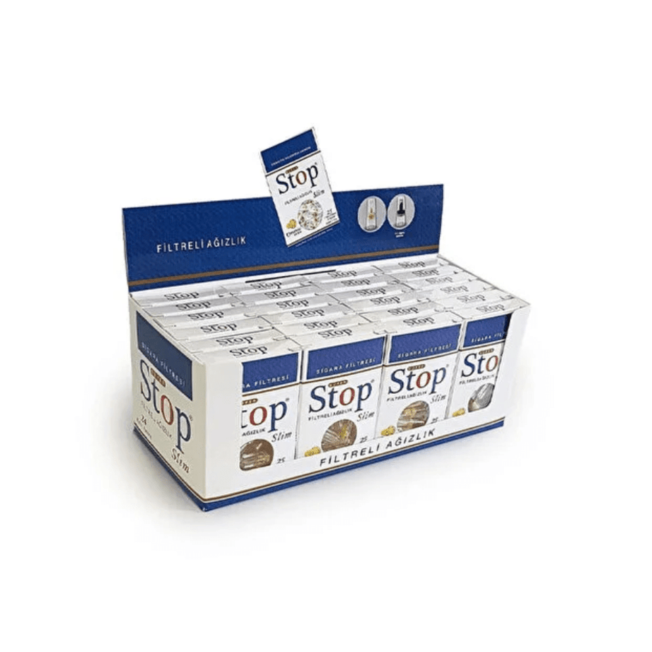 Stop Slim فلتر للسجائر الرقيقة 25 قطعة × 24 علبة