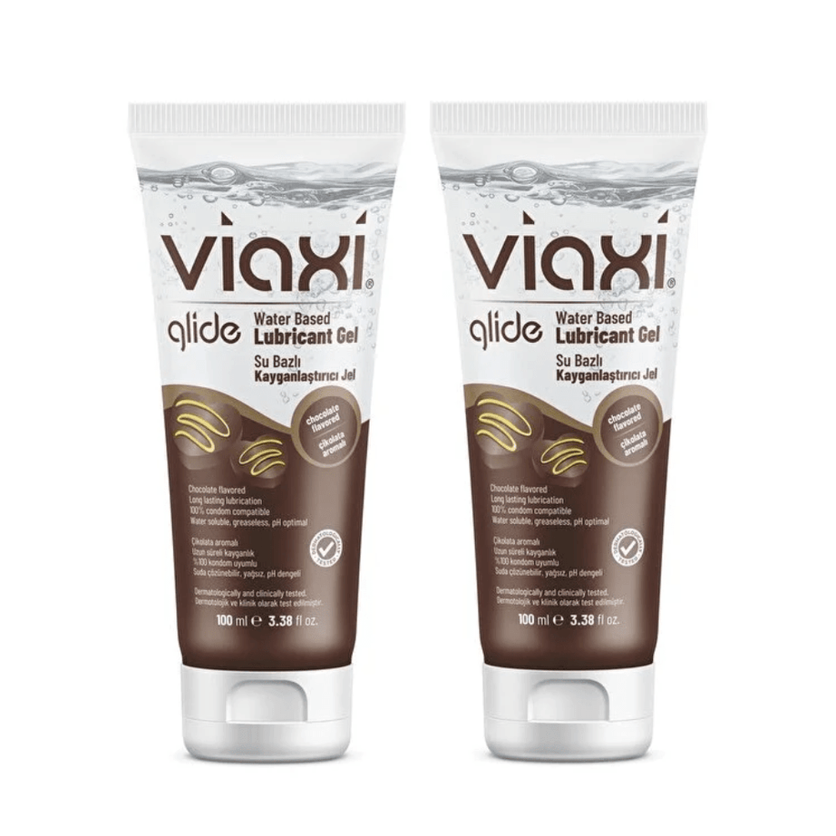 Viaxi Glide جل مزلق مائي بنكهة الشوكولاتة علبتين 100 مل