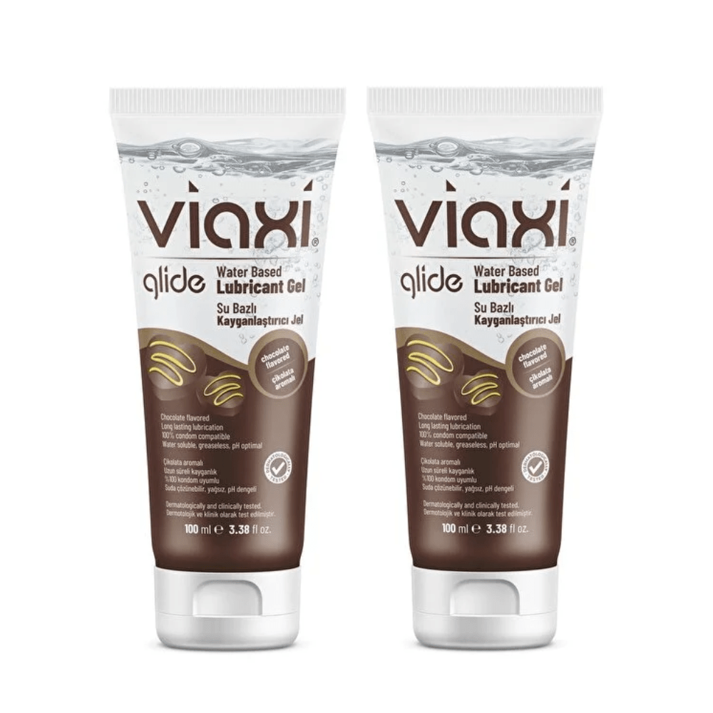 Viaxi Glide جل مزلق مائي بنكهة الشوكولاتة علبتين 100 مل
